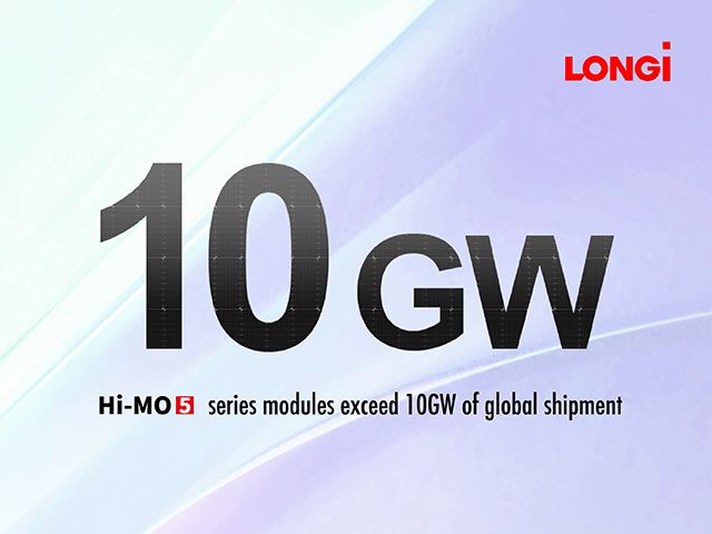 LONGi Achieves New Milestone For Hi MO 5 Module Shipment
